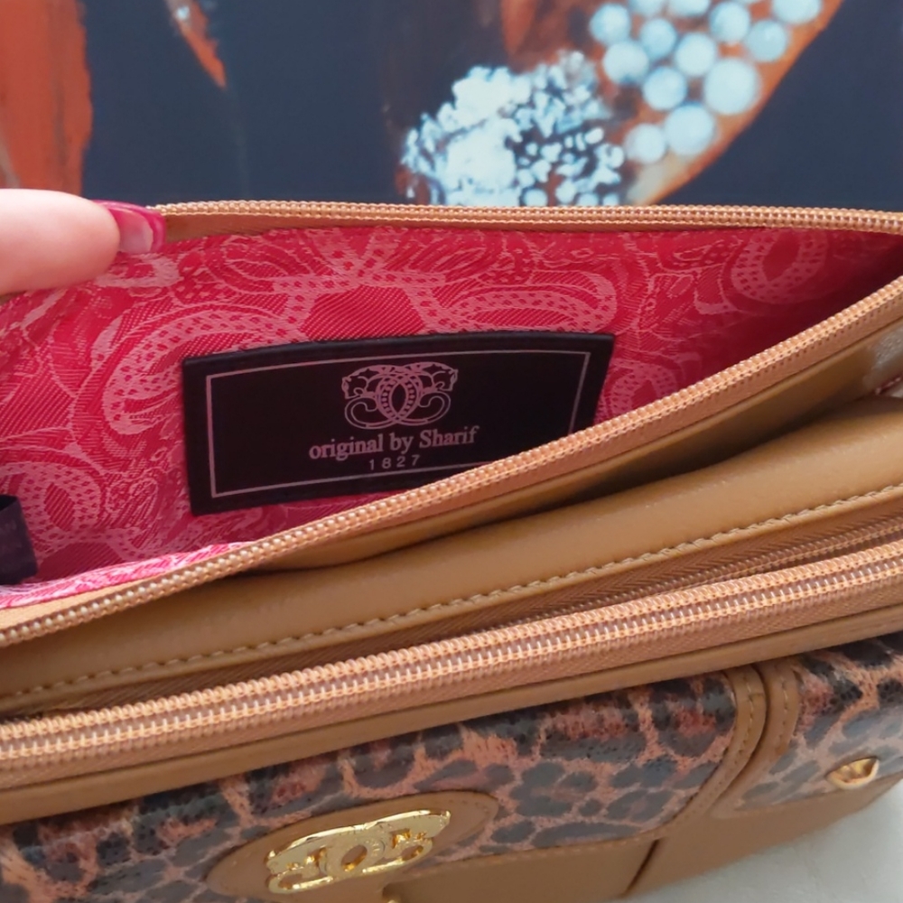 Sharif Crosby Tan With Leopard Print And Trim - image 6